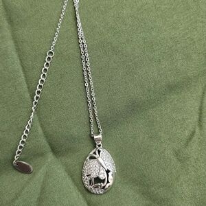 Elegant 925 Silver Butterfly Pendant Necklace